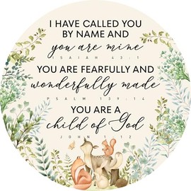 Christian Nursery Wall Decor, Nursery Scripture Wall Decor for Newborn Baby Boy Girl Kids Bedroom Toddler Room Bible Verse Religious Hanging Sign Decorations Baptism Gift, You Are a Child of God