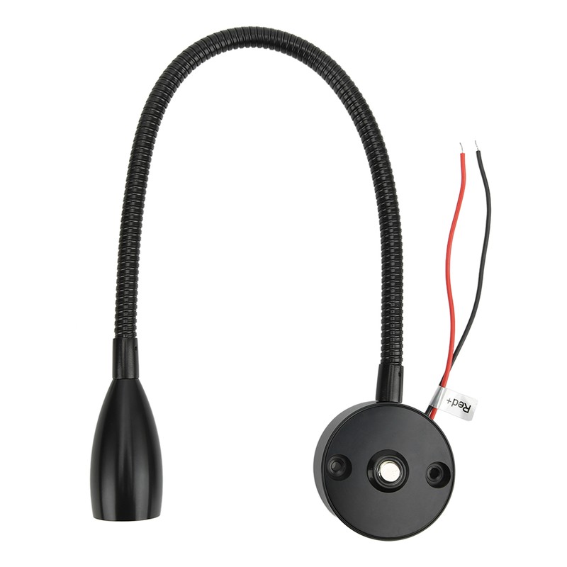 LED Reading Light 3W Wall Mount Reading Lamp Flexible Gooseneck