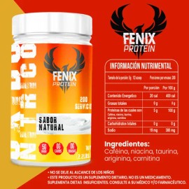 Óxido Nítrico 1kg Pre Entreno Fenix Protein 200 Servicios                                                                                             
