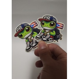 Ed 787 Puerto Rico Coquí Sticker 2.5"  'El Coquirican'