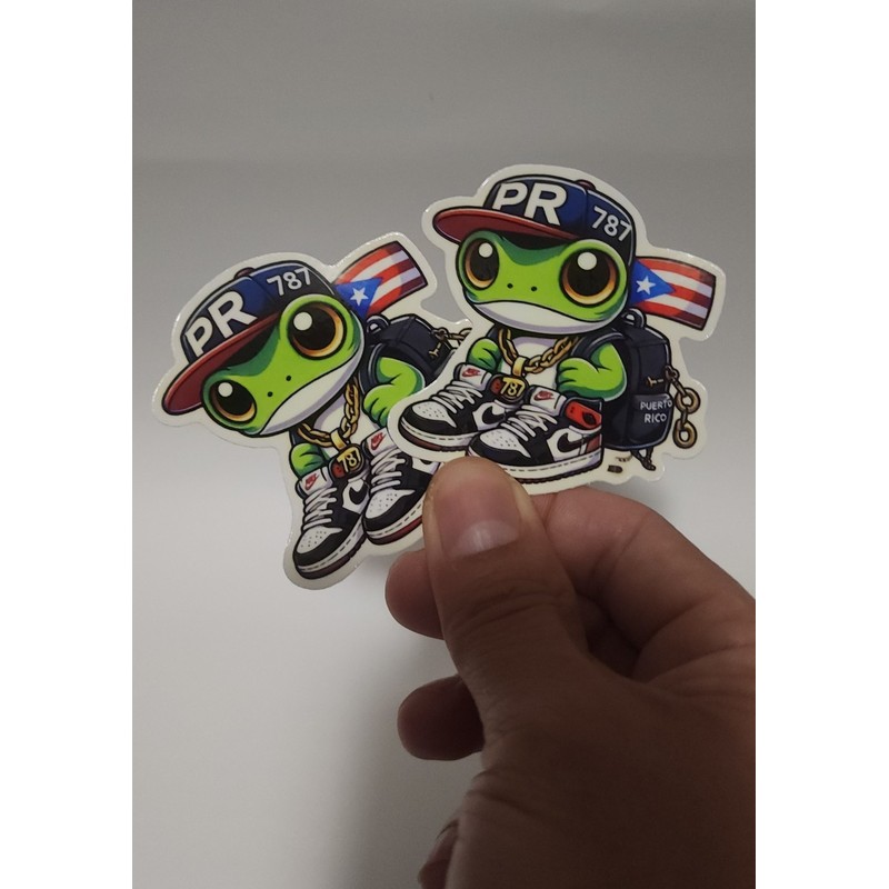 Ed 787 Puerto Rico Coquí Sticker 2.5" 'El Coquirican'