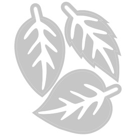 Sizzix Switchlits Embossing Folder Spring Leaves by Kath Breen, 665737, Paper, Multicoloured, One Size