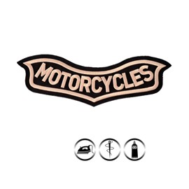 MOTORCYCLES Undereagle Embroidered Fabric Vest Motorcycle Patch Iron On 100% Embroidered