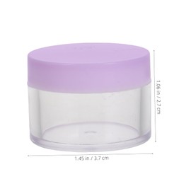 Beavorty 25pcs Round Travel Makeup Containers Multipurpose Mini Jars for Creams Lotions Eye Gels Skincare Durable Squeeze Dip Containers with Lids for Travel and Professional Use