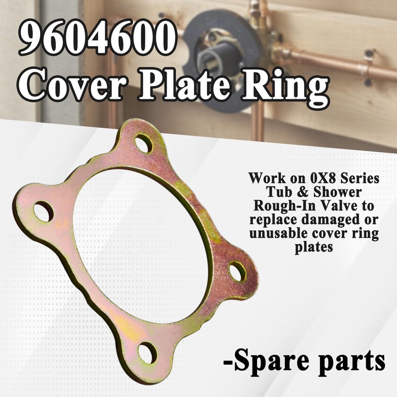 Alsoyixia 4Pcs 9604600 Cover Plate Ring for Valve Cartridge