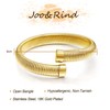 Joo&Rind Women's Gold Bracelet, Bamboo Knot Bracelets, 18 K Gold-Plated
