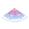 Round Beach Towel Blanket Circular Beach Tassels Blanket Oversized Picnic