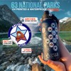 AguaTrek Original National Parks Water Bottle with Stickers, Leakproof Insulated