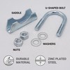 SKIR'CO (Pack of 4) Pipe Clamps for 28mm Diameter Pipe