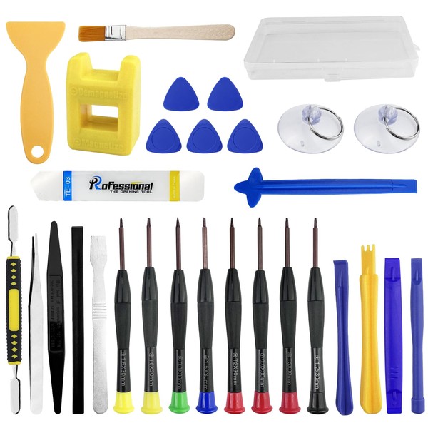 Elsrantor 29 Stück Micro Uhrmacherwerkzeug, Uhrmacher Schraubendreher Set Klein, Präzisionsschraubendreher