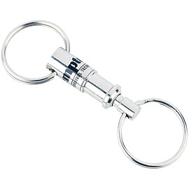 Semptec Urban Survival Technology Detachable Keyring:Metal Key Ring with Quick Easyclip Mechanism (Removable Key Chain Quick Coupling), silver