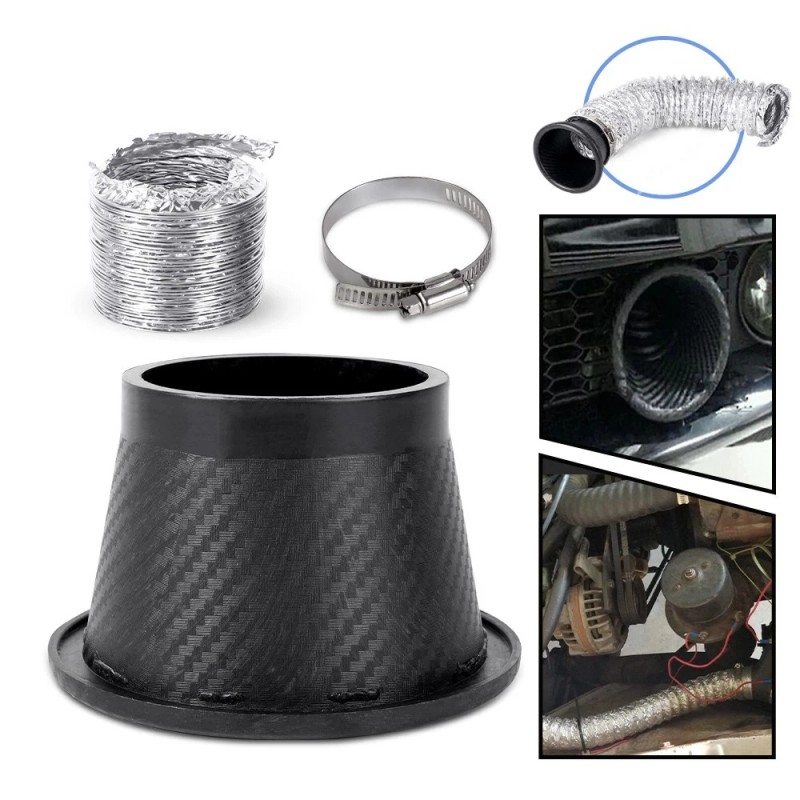 ANNX Universal Car Front Bumper Turbo Air Intake Pipe Air