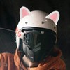 HOMSFOU Motorcycle Helmet Cat Ear Accessories 3 Pairs Self-Adhesive Kitten
