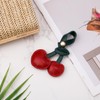 Mikovivi Bag Charm Cherries, PU Leather Keyring Cherries Cute Fruit