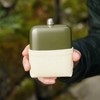 Foster & Rye 7158 Matte Army Green Flask, One Size