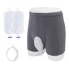 Urine Collection Bag, Reusable Portable Silicone Urinal with 2 Urine