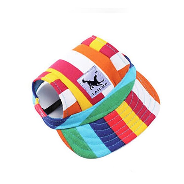 Dog Baseball Cap Outdoor Pet Sun Hat Summer Canvas Visor