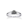 Irish Shamrock Celtic Knot 3-Leaf Clover Sterling Silver Narrow 5mm