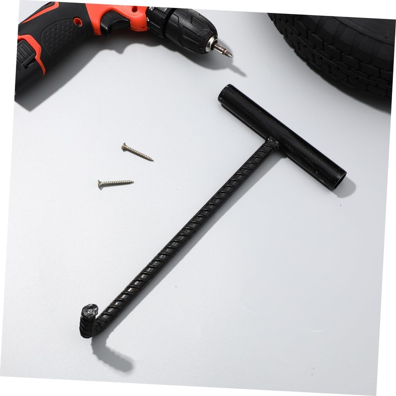 CIYODO 29 cm Black Stainless Steel T-Hook - Practical Tool