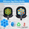 XANGNIER Silicone Air Fryer Egg bite Mold with Lid-Alternative to