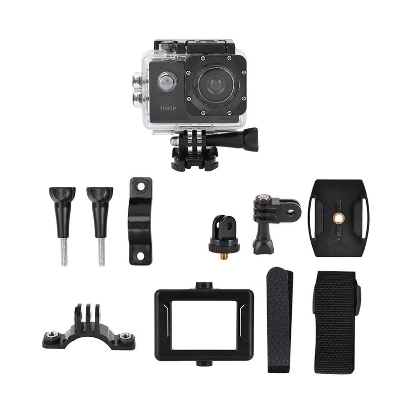 1080P HD 2inch LCD Screen Sports 30m Waterproof Action Camera