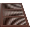 Repa Market 12x8 Inch Air Vent Cover/Brown Galvanized Steel Louvered