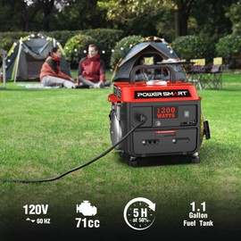 PowerSmart 1200W Gas Portable Generator,Small Generator for Home & Outdoor Use - EPA Compliant