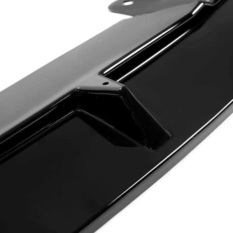 Front Bumper Lip Splitter Kit Painted Gloss Black For 2018-2020