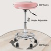 Viviange Rolling Stool with Wheels,360° Swivel Tattoo Chair,Adjustable Heavy Duty
