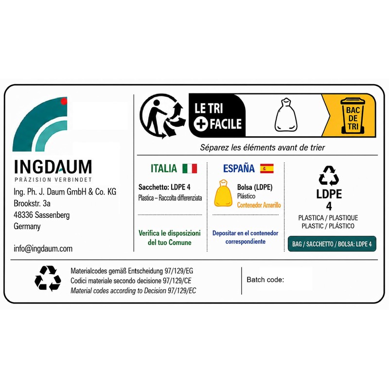 DAUMLINK® Grillo rotondo ritorto Acciaio inox A4 (AISI 316) 8