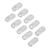 20pcs Hearing Aid Lanyard Clip ABS Portable Transparent Clip Accessory