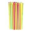 Vibrant Multicolor Neon Plastic Straws - 10" (50 Pack) -