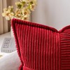 MIULEE Cordur Cushion Covers Pack of 2 Christmas Decorative Modern