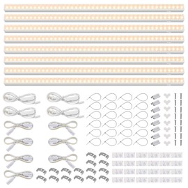 Barrina T5 Grow Lights, Full Spectrum, 4ft 160W (8 x 20W, 1000W Equivalent), LED Grow Light Bulbs, Plant Lights for Indoor Plants, Greenhouse, Plug and Play, yellow 8-Pack