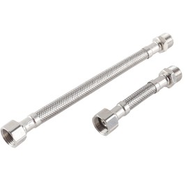 Hoite 4 Stück Flexibler Wasserhahnschlauch, 3/8 Zoll Edelstahl-Flexschlauchanschluss Für Waschbecken, Wasserhahn, Badezimmer, Küche, 10 Cm / 20 Cm