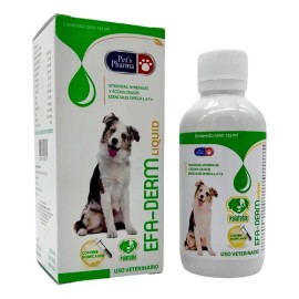 Pets Pharma Efa-Derm 125ml Omega 3 6 9 Suplemento Para Pelo Y Piel Perro                                                                              