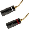 tunghey 4Pack Pin Banana Plugs,20-12AWG Pin Banana Plugs for Speaker