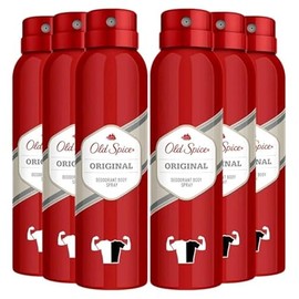 Old Spice Deodorant Body Spray, Original Scent, 4.73 oz. (Pack Of 6)