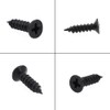 Belvanr Screws Black Pack of 100 Screws Set Threaded Screws