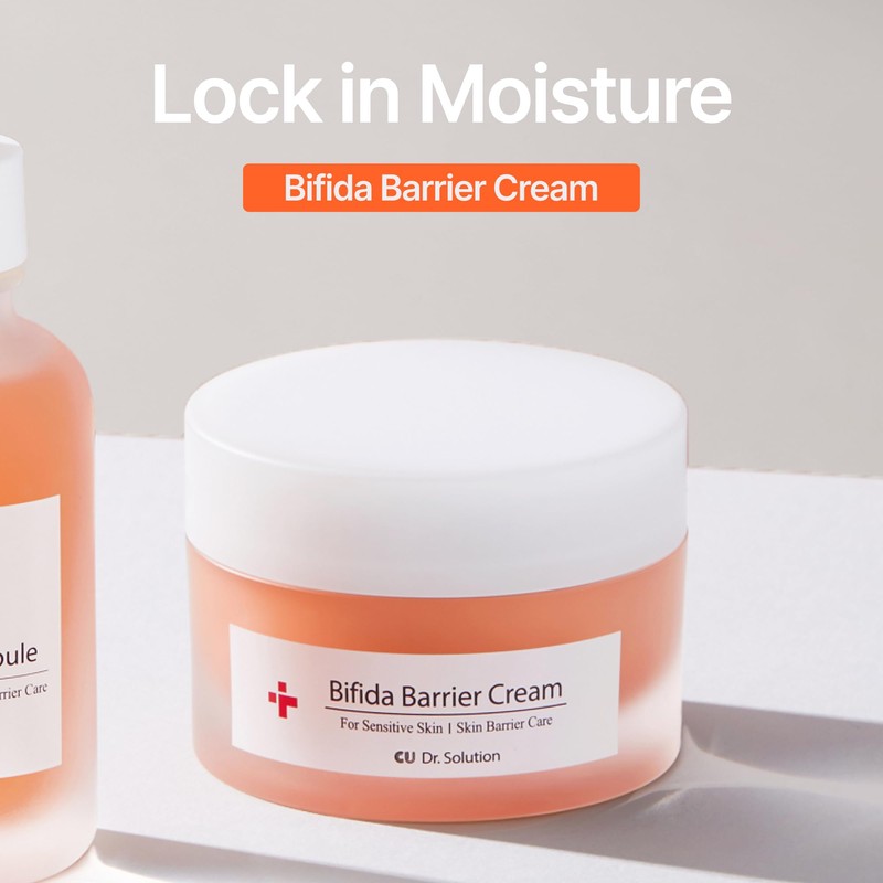 CU DR. SOLUTION Bifida Barrier Cream, Moisturizing CUSKIN Korean Moisturizer