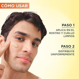 Garnier Crema Hidratante Facial Toque Seco Anti-manchas con Vitamina C, Ácido Hialurónico y Niacinamida. Hidrata la Piel 8hrs y Reduce Manchas.Textura