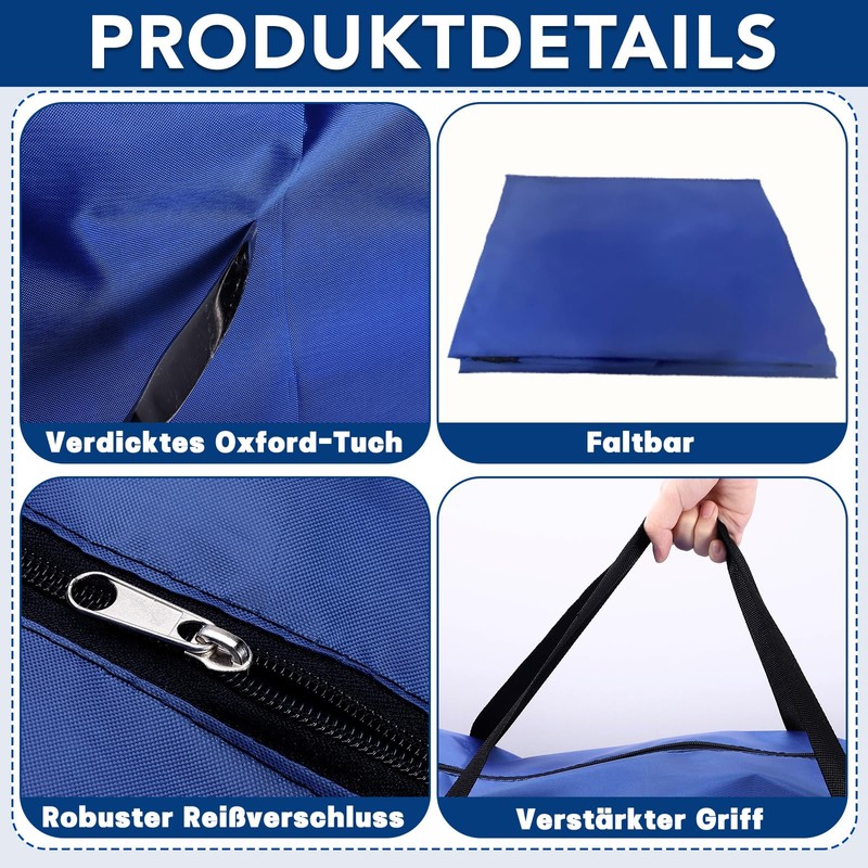 Dntorx Pack of 4 120L Large Storage Bags, Oxford Heavy-Duty