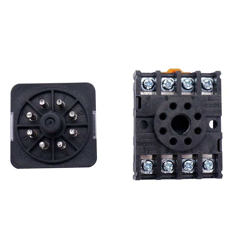 TWTADE/JTX-2C, MK2P-I DPDT Power Relay with Plug-in Terminal Socket Base,