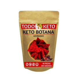 Totopos Keto Botana de Almendra 40 Piezas Horneados (Adobados)