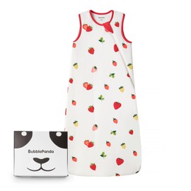 BubblePanda Rayon Made from Bamboo Sleep Sack 6-12 Months 1.0 Tog Soft Toddler Sleeping Sack for Babies 2-Way Zipper Baby Wearable Blanket