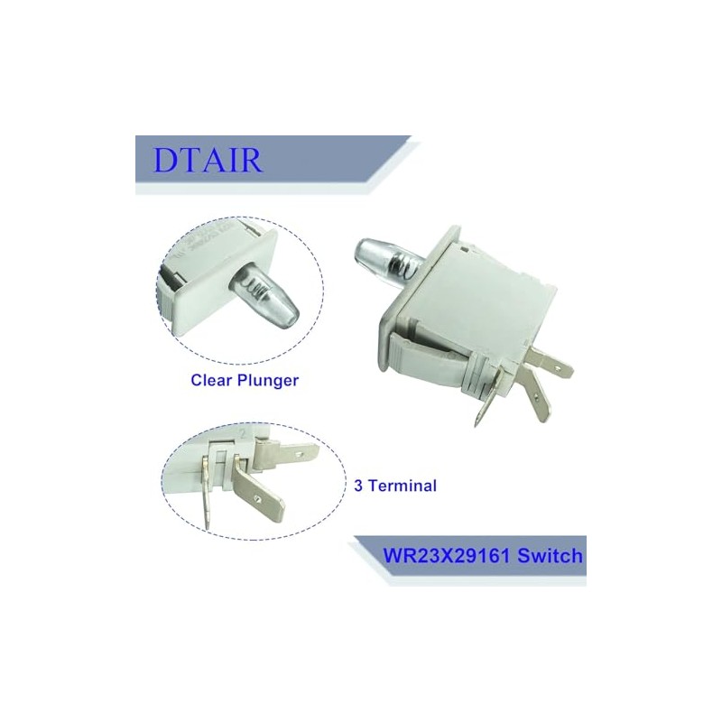 DTAIR WR23X29161 Refrigerator Door Light Switch Replacement for GE Refrigerator