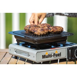 CanCooker Multi-Fuel Cooktop – Portable Outdoor Stove for Camping, Tailgating, Hunting & Fishing – Uses Butane & Propane, Electronic Ignition, Carry Case Included - 2 Pack