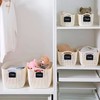 Basket Labels Clip Set - 12 Removable PVC Bin Label