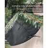LIVLIG Round Linen Christmas Tree Skirt, 120 cm, Christmas Tree