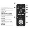 Rowin Distortion BOOSTER Guitar Effect Pedal LEF-318